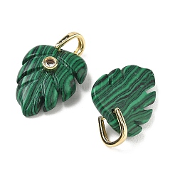 Ciondoli malachite sintetici&nbsp;GG-CBA105B-01B-G