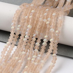 Chapelets de perles en verre imitation jade&nbsp;EGLA-A034-T2mm-MB20