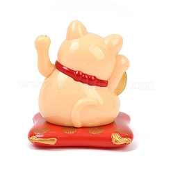 Statuette maneki-neko in plastica ABS alimentate ad energia solare&nbsp;DJEW-B017-01A-02