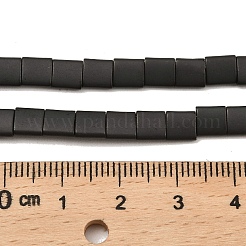 Galvanisierte mattierte nicht magnetische synthetische Hämatitperlenstränge&nbsp;G-G089-B01-16