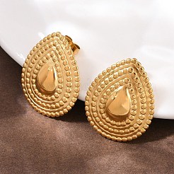 Pendientes de lágrima de acero inoxidable 304&nbsp;EJEW-I320-11G