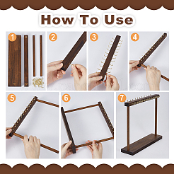2 Stück Holzständer für Halsketten-Organizer&nbsp;NDIS-WH0016-15A-01