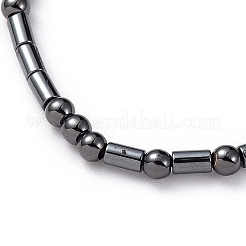 Collane di ematite sintetica non magnetica regolabili&nbsp;X-NJEW-JN02704-05