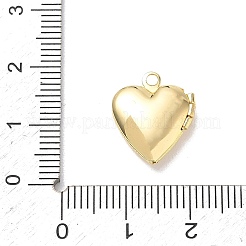 Colgantes de medallón de latón para el día de San Valentín&nbsp;KK-L268-022G-01