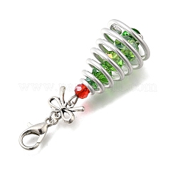 Décoration suspendue en verre et aluminium pour sapin de Noël&nbsp;HJEW-JM04027