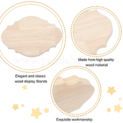 Ungefärbter Holzkeller für die Möbelbefestigung&nbsp;WOOD-WH0025-42
