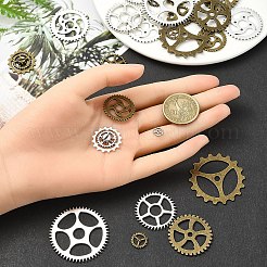 36 Stück 12 Stile Steampunk-Anhänger aus tibetischem Legierungsstil&nbsp;TIBEP-YW0001-89