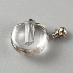 Glasflaschen-Medaillonanhänger&nbsp;GLAA-WH0033-73