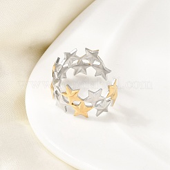 Offene Manschettenringe aus Edelstahl 304&nbsp;RJEW-P192-05A