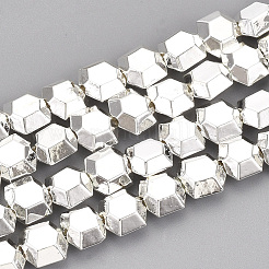 Electroplate non magnetici ematite sintetico fili di perline&nbsp;G-T114-38
