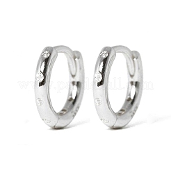 Pendientes de botón circulares de circonita con microincrustaciones de plata esterlina s925&nbsp;ZD9822-8