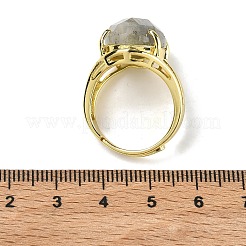 Anelli aperti del polsino in ottone&nbsp;RJEW-D347-03G-16