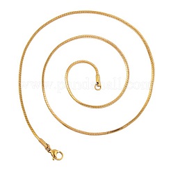 Collares de cadena de serpiente cuadrada de acero inoxidable 304 de 1.5 mm&nbsp;X-TW4888-1