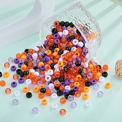 1400 pièce 7 styles de perles en plastique transparentes et opaques&nbsp;KY-SZ0001-50