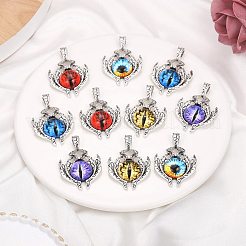 10pcs 4 Farben Glasanhänger&nbsp;FIND-SZ0002-99