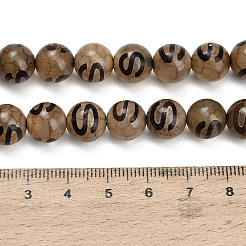 Tibetischen Stil dzi Perlen Stränge&nbsp;GG-CBA4812-B01-10MM
