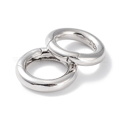 925 anneaux à ressort en argent sterling rhodié&nbsp;STER-P050-09P