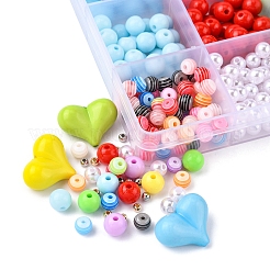 Bastelset zum Selbermachen von Perlenketten in Bonbonfarbe&nbsp;DIY-YW0006-07