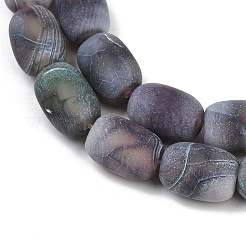 Chapelets de perle en agate naturelle patinée&nbsp;G-NH0047-B03-02