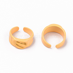 Anelli per polsini in lega verniciati a spruzzo&nbsp;RJEW-T011-34B-RS