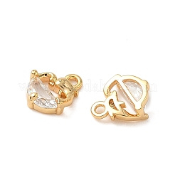 Laiton avec breloques en zircone cubique transparente&nbsp;KK-B160-22G