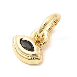 Breloques en laiton avec zircone cubique&nbsp;KK-G554-02F-05