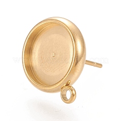 Ionenplattierung (IP) 304 Edelstahl Ohrstecker Zubehörse&nbsp;STAS-K202-04D-G