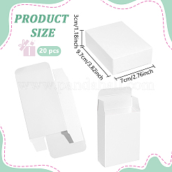 Boîtes d'expédition pliables en papier kraft&nbsp;CON-WH0100-75