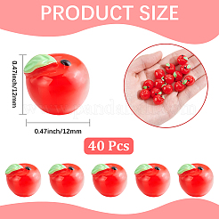 40 Stück opake Harz-Cabochons&nbsp;RESI-CP0001-16