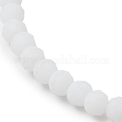 Set di braccialetti elasticizzati con perline di vetro sfaccettato 2 pz 2 stili&nbsp;BJEW-JB10452-01