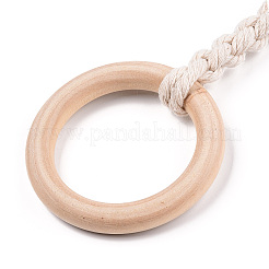 Handgefertigte Vorhang-Raffhalter aus Makramee-Holz&nbsp;MAKN-YWC0001-01