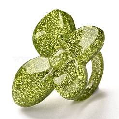 Bagues en acrylique&nbsp;RJEW-M137-02B