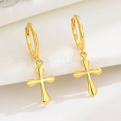 Boucles d'oreilles croix argentées S925 tendance&nbsp;BO1678-1