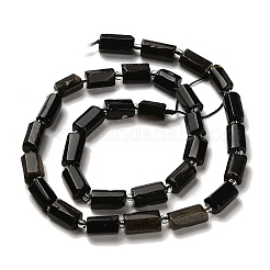 Natürliche goldenen Glanz Obsidian Perlen Stränge&nbsp;G-K245-I19-01