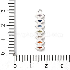 Colgante micropavé cubic zirconia de latón&nbsp;KK-A295-06B-P