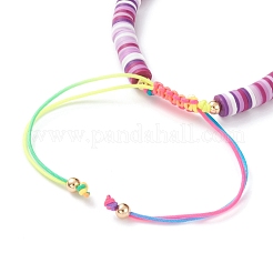 Bracelets de perles de nylon tressés réglables&nbsp;BJEW-JB05775