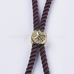Nylon Twisted Cord Armband machen&nbsp;MAK-F018-G-RS
