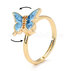 Anello di fidget a farfalla per alleviare lo stress da ansia&nbsp;RJEW-P024-01D