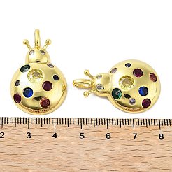Gestell Messing micro ebnen Zirkonia Anhänger&nbsp;KK-A205-01G-02