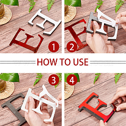 Calcomanía de pegatinas de pared de espejo acrílico&nbsp;DIY-CN0001-13B-M