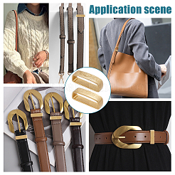 4 Stück Messing-Schlaufenhalter in 2 Stilen&nbsp;KK-WR0001-09