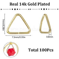 Anello di collegamento a triangolo in ottone&nbsp;FIND-SC0006-42