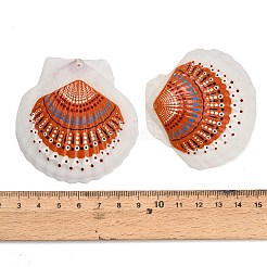 Bedruckte große Anhänger aus Naturmuscheln&nbsp;SH-CBA93AD-19B