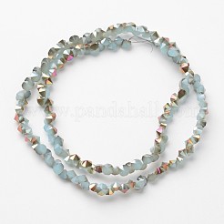 Chapelets de perles en verre électroplaqué&nbsp;EGLA-J138-A-HP02