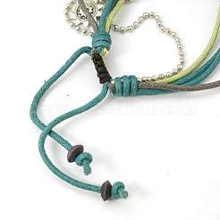 Braccialetti di perle di roccia lavica&nbsp;BJEW-D262-02