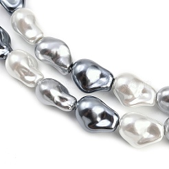 Cuentas de vidrio galvanizado hebras&nbsp;GLAA-H039-07E