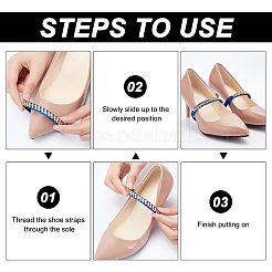 6 Paar 6 Farben Anti-Loose-Schnürsenkel für hochhackige Schuhe&nbsp;DIY-CP0008-57