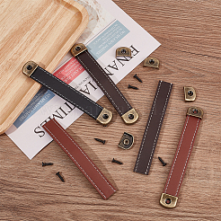 6 Satz Schubladengriffe aus PU-Leder in 3 Farben&nbsp;DIY-GF0006-72
