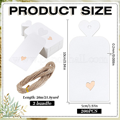 200 Stück Geschenkanhänger aus Papier&nbsp;CDIS-BC0001-08
