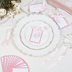 150 tarjeta de lugar de mesa de papel rectangular&nbsp;DIY-PH0035-14A